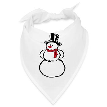 Schneemann - Bandana - Weiß - Vorne