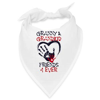 Enkelkind Großmutter Oma Statement Seniorin - Bandana - Weiß - Vorne