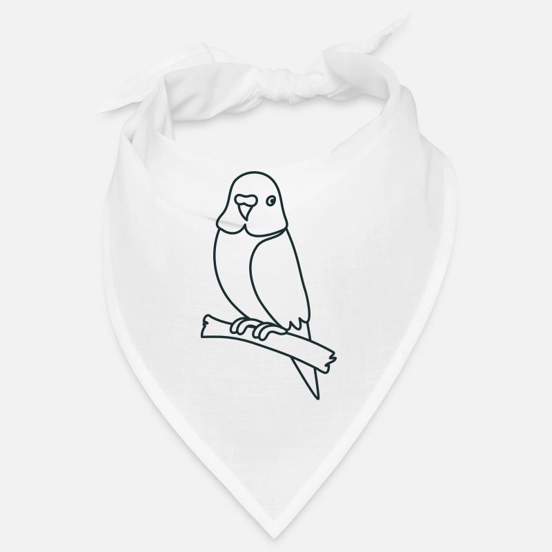 Sitzender Wellensittich Bandana