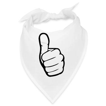 Like Hand - Bandana - Weiß - Vorne
