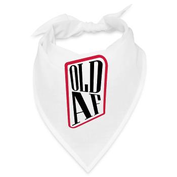 old AF Text Logo - Bandana - Weiß - Vorne