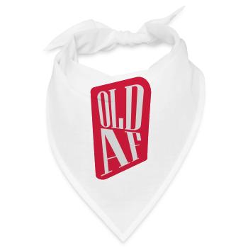 old AF Text Logo - Bandana - Weiß - Vorne