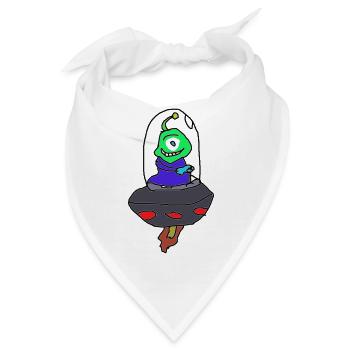 Alien Wear "DAN" - Bandana - Weiß - Vorne