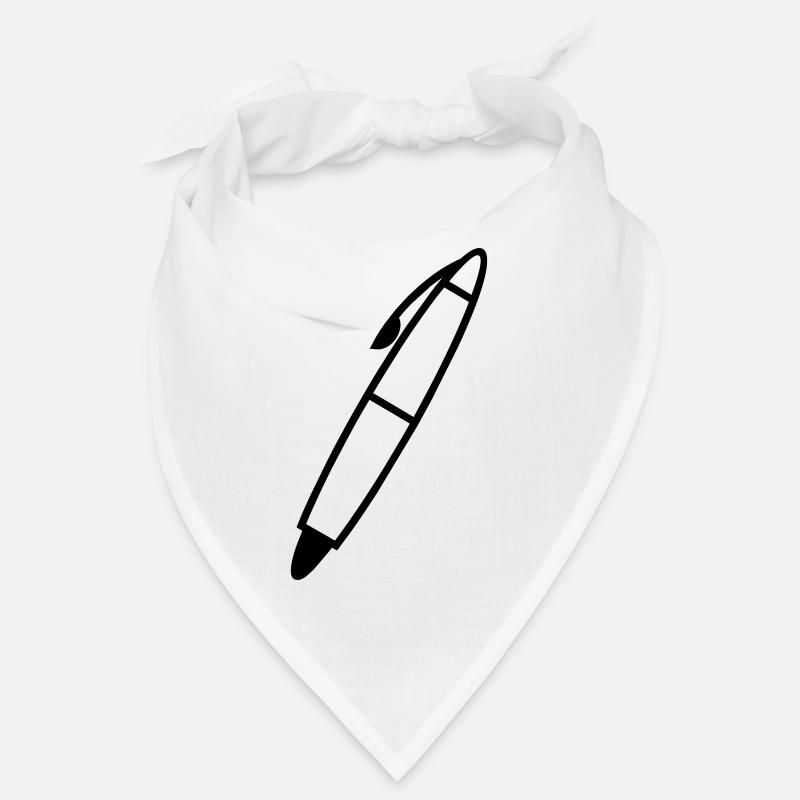 Writing pen shadow figure transparent Bandana