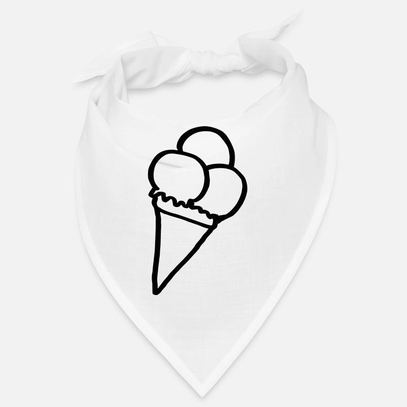 Eiscreme - Bandana - Weiß