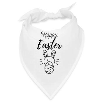 Happy Easter - Bandana - Weiß - Vorne
