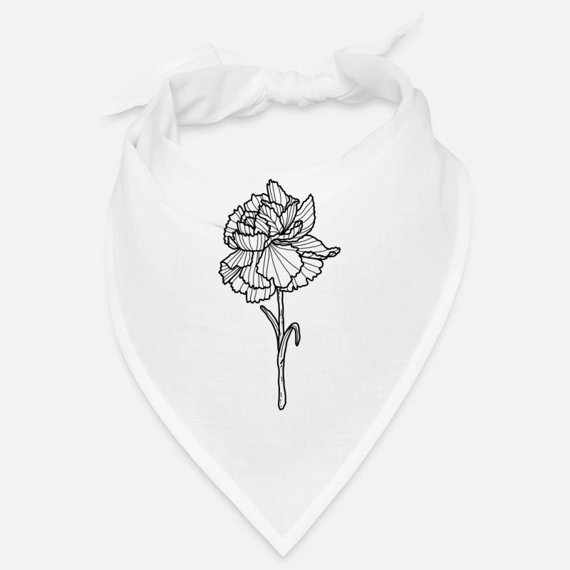 Œillet de fleur Bandana