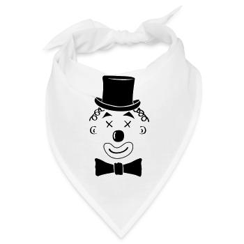 clown - Bandana - Weiß - Vorne