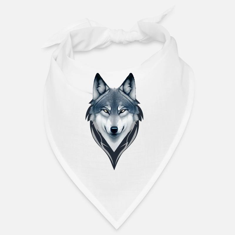 Blauer Mond Wolf Geist Bandana