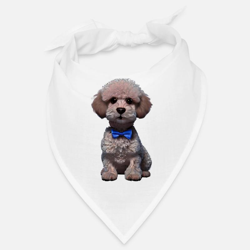 Propriétaire de chien Caniche Chien amour Caniche chiot Chien chiot Bandana
