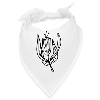 Flower Blume Pflanze - Bandana - Weiß - Vorne