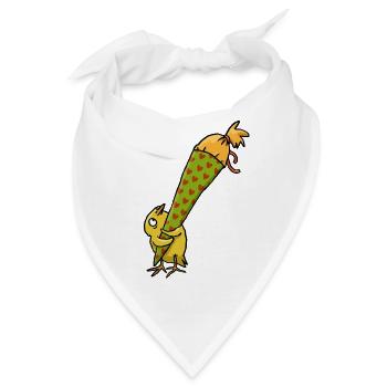 Küken mit Schultüte - Bandana - Weiß - Vorne