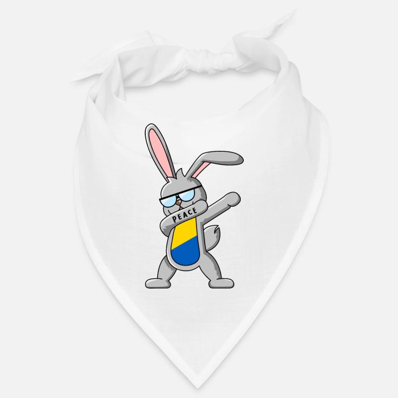 Dabbing bunny danse elle-même jaune et bleu Bandana