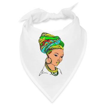 Mama africa - Bandana - Weiß - Vorne