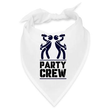 party crew - Bandana - Weiß - Vorne