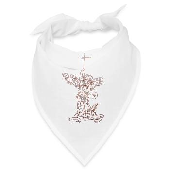 Michael Erzengel Heiliger Christlicher Engel Heiliger SNK - Bandana - Weiß - Vorne