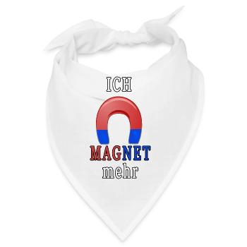 Ich magnet - Bandana - Weiß - Vorne