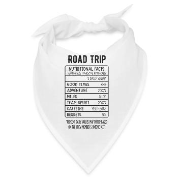 Road Trip Lustige Bilder Humor - Bandana - Weiß - Vorne