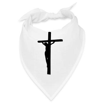 cross jesus - Bandana - Weiß - Vorne
