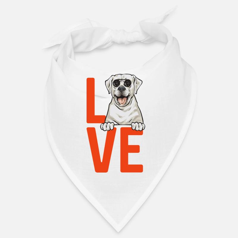 Labrador Retriever blanc Labrador Labrador blanc Bandana