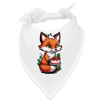 Foxy Cake Delight - Bandana - Weiß - Vorne