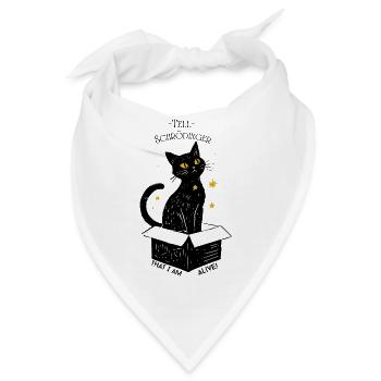 Schrödingers Katze - Bandana - Weiß - Vorne