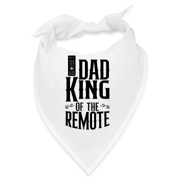 Dad King Of The Remote 2 - Bandana - Weiß - Vorne