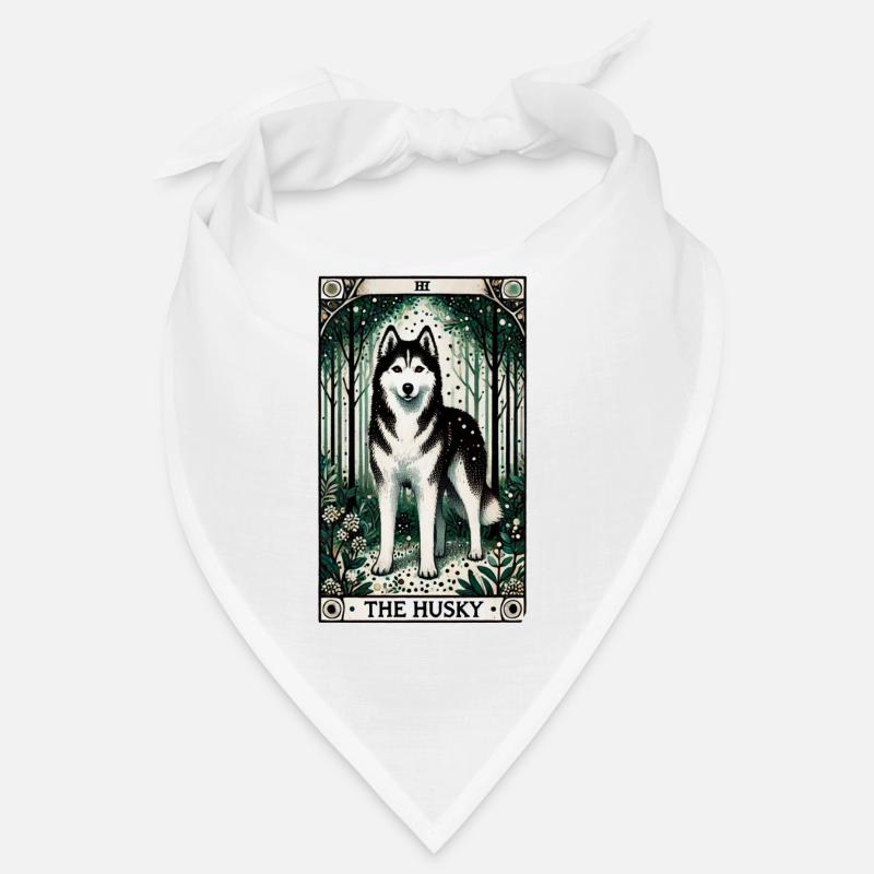 Der Husky - Bandana - Weiß