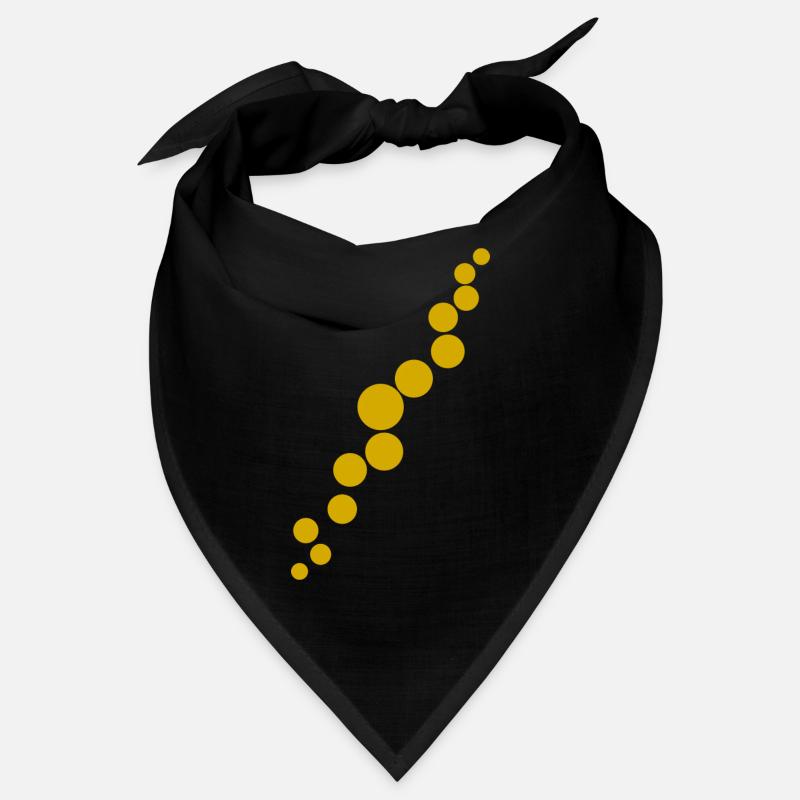 Gold diagonal Bandana