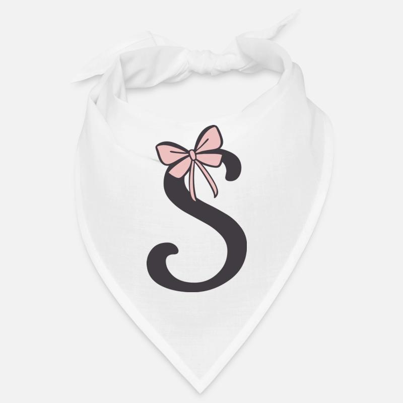 Ruban de la lettre initiale S Bandana