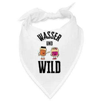 Wasser und Wildnis - Bandana - Weiß - Vorne