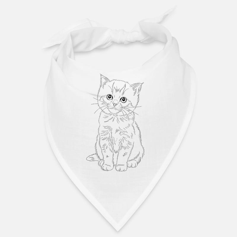 Schüchternes Kätzchen Bandana