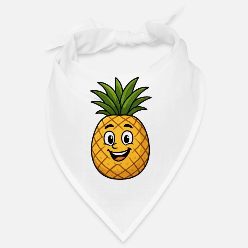 ananas comic - Bandana - Weiß