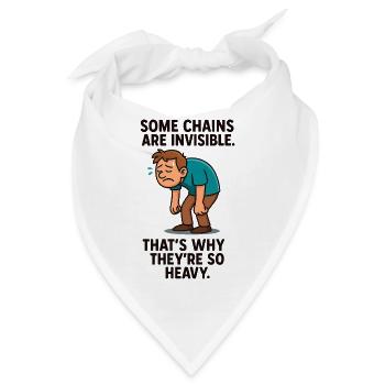 0007 invisible chains - Bandana - Weiß - Vorne