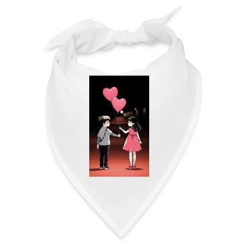 Hearts Delivery of Friendship - Bandana - Weiß - Vorne