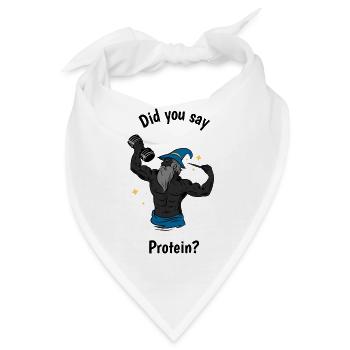 Sagten Sie Protein? - Bandana - Weiß - Vorne