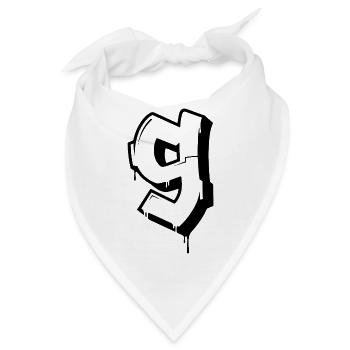 Graffiti 9 - Bandana - Weiß - Vorne