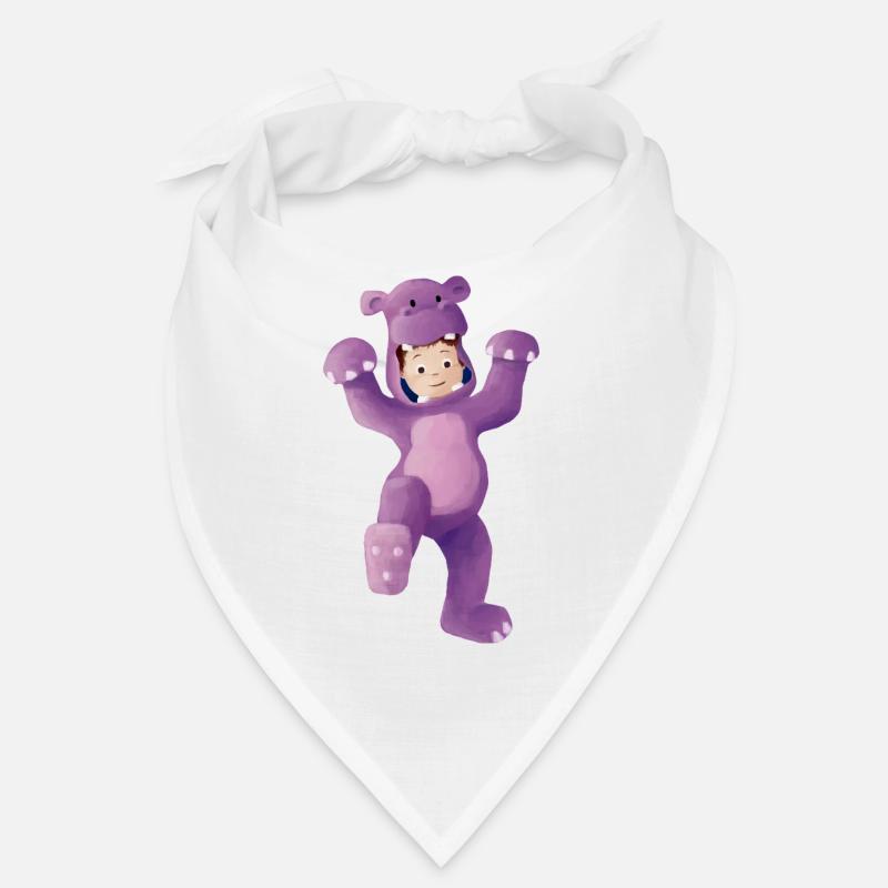 Junge als Nilpferd verkleidet Bandana