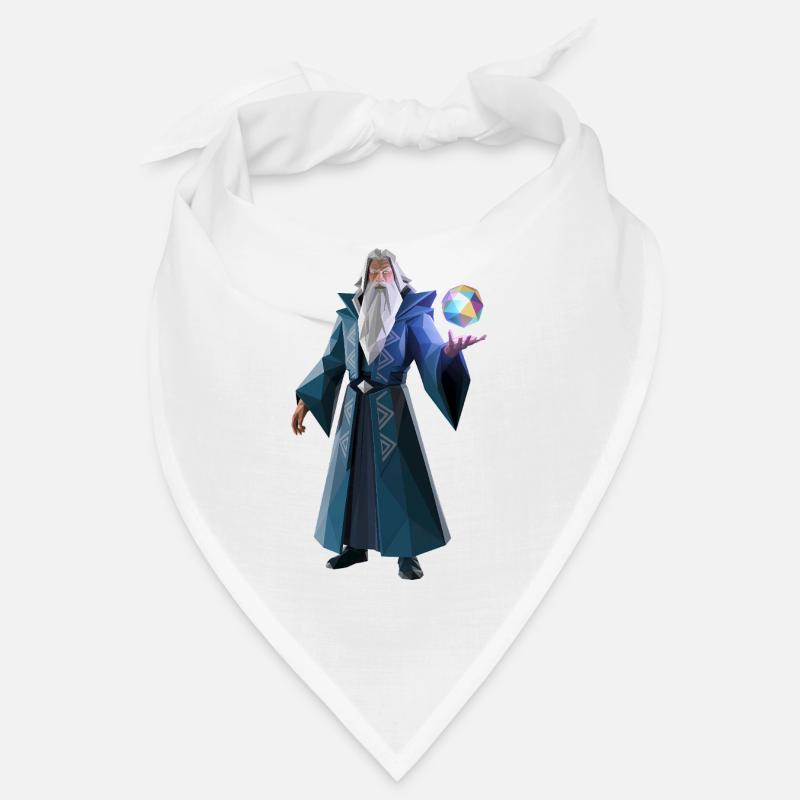 Wise Wizard - Cooles Low-Poly-Logo Bandana