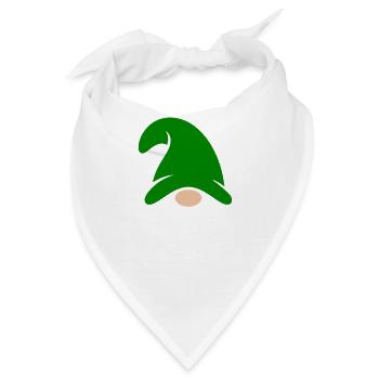 Smaragd-Zwerg Garten-Charme - Bandana - Weiß - Vorne
