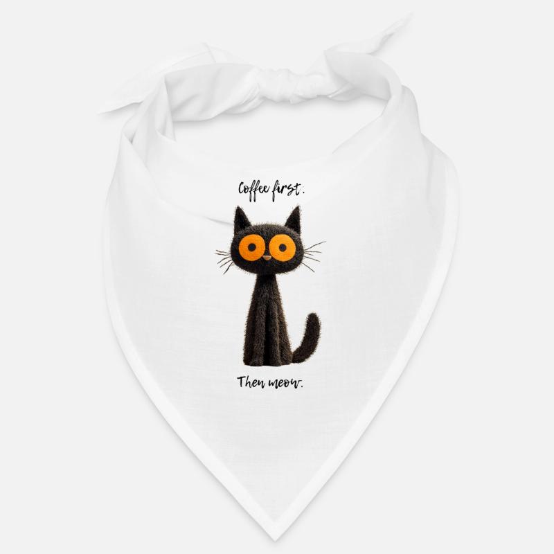 coffee first – then meow Bandana