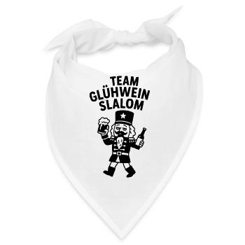 team glühwein slalom besoffen nussknacker witzig - Bandana - Weiß - Vorne