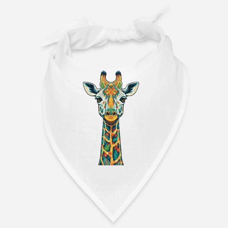 Bunte Giraffen-Kunstdrucke Bandana