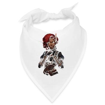 Steam Punk Schöne Frauen Steampunk - Bandana - Weiß - Vorne