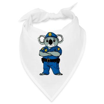 Koalas Polizei - Bandana - Weiß - Vorne