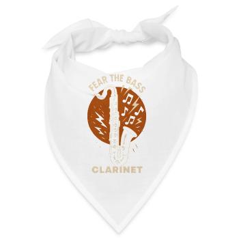 Fürchte die Bassklarinette | Band Vibes - Bandana - Weiß - Vorne