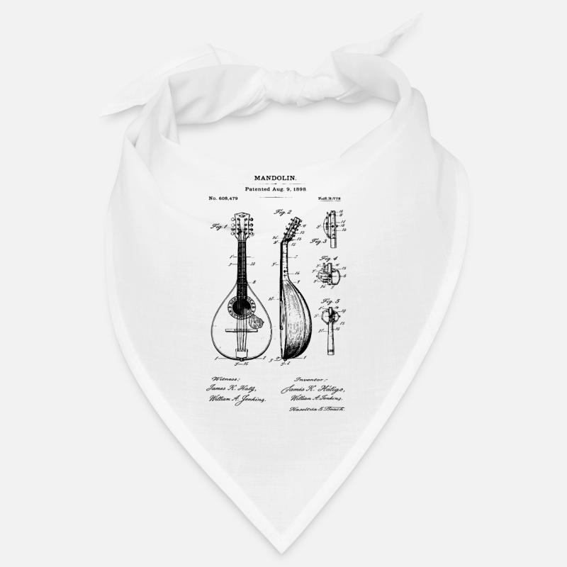 Mandoline Conception de plan vintage Bandana