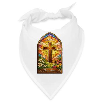 He is Risen Ostern Jesus Oster - Bandana - Weiß - Vorne