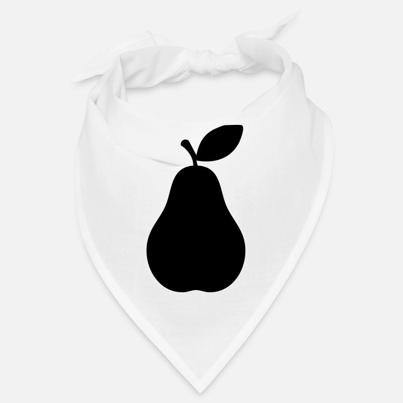 Pear Silhouette – Elegant Fruit Design Bandana
