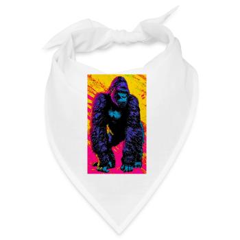 Gorilla - Bandana - Weiß - Vorne